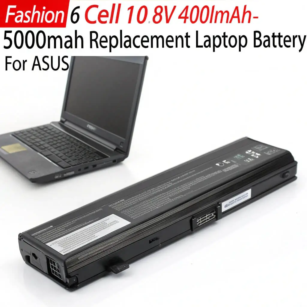 Fashion 6 Cell 10.8V 4001mAh-5000mAh Replacement Laptop Battery for ASUS